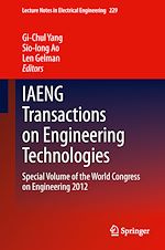Télécharger le livre :  IAENG Transactions on Engineering Technologies