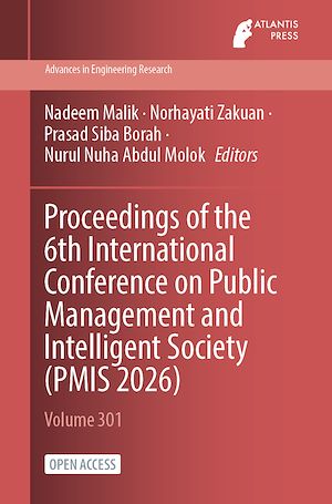 Download the eBook: Proceedings of the 6th International Conference on Public Management and Intelligent Society (PMIS 2026)