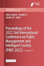 Download this eBook Proceedings of the 2022 2nd International Conference on Public Management and Intelligent Society (PMIS 2022)
