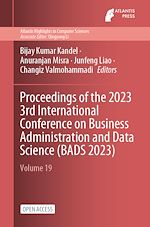 Download this eBook Proceedings of the 2023 3rd International Conference on Business Administration and Data Science (BADS 2023)