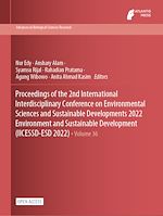 Download this eBook Proceedings of the 2nd International Interdisciplinary Conference on Environmental Sciences and Sustainable Developments 2022 Environment and Sustainable Development (IICESSD-ESD 2022)