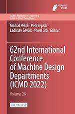 Download this eBook 62nd International Conference of Machine Design Departments (ICMD 2022)
