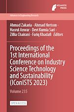 Download this eBook Proceedings of the 1st International Conference on Industry Science Technology and Sustainability (IConISTS 2023)