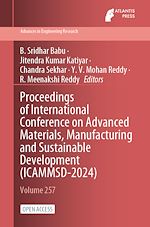 Download this eBook Proceedings of International Conference on Advanced Materials, Manufacturing and Sustainable Development (ICAMMSD-2024)