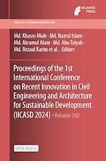 Download this eBook Proceedings of the 1st International Conference on Recent Innovation in Civil Engineering and Architecture for Sustainable Development (IICASD 2024)