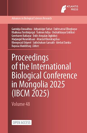 Téléchargez le livre :  Proceedings of the International Biological Conference in Mongolia 2025 (IBCM 2025)