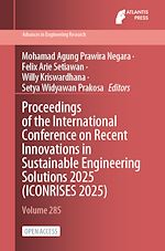 Download this eBook Proceedings of the International Conference on Recent Innovations in Sustainable Engineering Solutions 2025 (ICONRISES 2025)