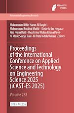 Télécharger le livre :  Proceedings of the International Conference on Applied Science and Technology on Engineering Science 2025 (iCAST-ES 2025)