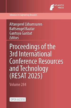 Téléchargez le livre :  Proceedings of the 3rd International Conference Resources and Technology (RESAT 2025)
