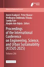 Télécharger le livre :  Proceedings of the International Conference on Engineering, Science, and Urban Sustainability (ICESUS 2025)