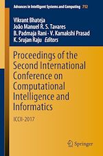 Télécharger le livre :  Proceedings of the Second International Conference on Computational Intelligence and Informatics