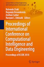 Télécharger le livre :  Proceedings of International Conference on Computational Intelligence and Data Engineering