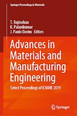 Download this eBook Advances in Materials and Manufacturing Engineering