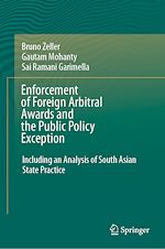 Télécharger le livre :  Enforcement of Foreign Arbitral Awards and the Public Policy Exception