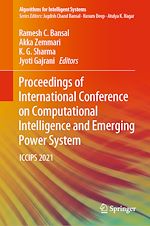 Télécharger le livre :  Proceedings of International Conference on Computational Intelligence and Emerging Power System