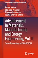 Télécharger le livre :  Advancement in Materials, Manufacturing and Energy Engineering, Vol. II
