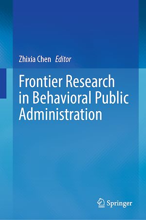 Téléchargez le livre :  Frontier Research in Behavioral Public Administration