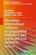 Télécharger le livre :  Proceedings of International Conference on Computational Intelligence, Data Science and Cloud Computing