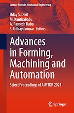 Télécharger le livre :  Advances in Forming, Machining and Automation