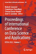 Télécharger le livre :  Proceedings of International Conference on Data Science and Applications