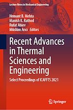 Télécharger le livre :  Recent Advances in Thermal Sciences and Engineering