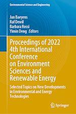 Télécharger le livre :  Proceedings of 2022 4th International Conference on Environment Sciences and Renewable Energy
