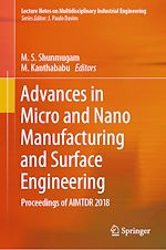 Télécharger le livre :  Advances in Micro and Nano Manufacturing and Surface Engineering