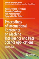 Télécharger le livre :  Proceedings of International Conference on Machine Intelligence and Data Science Applications