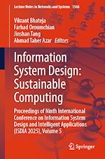 Télécharger le livre :  Information System Design: Sustainable Computing