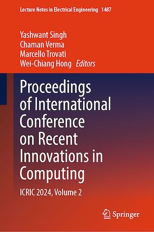 Téléchargez le livre :  Proceedings of International Conference on Recent Innovations in Computing