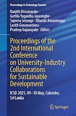 Télécharger le livre :  Proceedings of the 2nd International Conference on University-Industry Collaborations for Sustainable Development