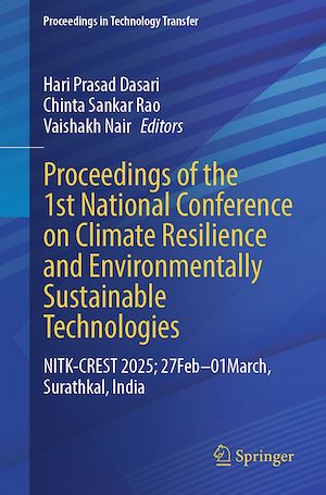 Téléchargez le livre :  Proceedings of the 1st National Conference on Climate Resilience and Environmentally Sustainable Technologies