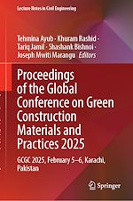 Télécharger le livre :  Proceedings of the Global Conference on Green Construction Materials and Practices 2025