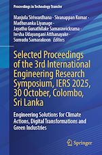 Télécharger le livre :  Selected Proceedings of the 3rd International Engineering Research Symposium, IERS 2025, 30 October, Colombo, Sri Lanka