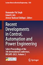 Télécharger le livre :  Recent Developments in Control, Automation and Power Engineering