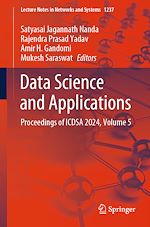 Télécharger le livre :  Data Science and Applications