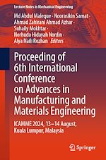 Télécharger le livre :  Proceeding of 6th International Conference on Advances in Manufacturing and Materials Engineering