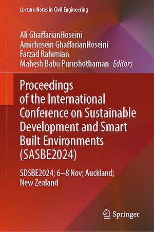 Téléchargez le livre :  Proceedings of the International Conference on Smart and Sustainable Built Environment (SASBE 2024)