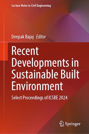 Téléchargez le livre :  Recent Developments in Sustainable Built Environment