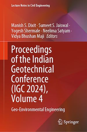 Téléchargez le livre :  Proceedings of the Indian Geotechnical Conference (IGC 2024), Volume 4
