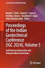 Télécharger le livre :  Proceedings of the Indian Geotechnical Conference (IGC 2024), Volume 5