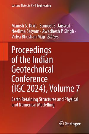 Téléchargez le livre :  Proceedings of the Indian Geotechnical Conference (IGC 2024), Volume 7
