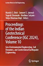Télécharger le livre :  Proceedings of the Indian Geotechnical Conference (IGC 2024), Volume 10