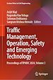Télécharger le livre :  Traffic Management, Operation, Safety and Emerging Technology