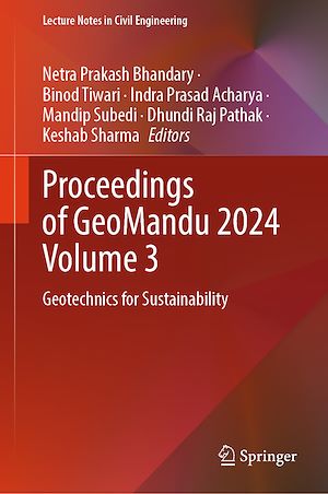 Téléchargez le livre :  Proceedings of GeoMandu 2024 Volume 3