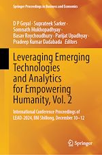 Télécharger le livre :  Leveraging Emerging Technologies and Analytics for Empowering Humanity, Vol. 2