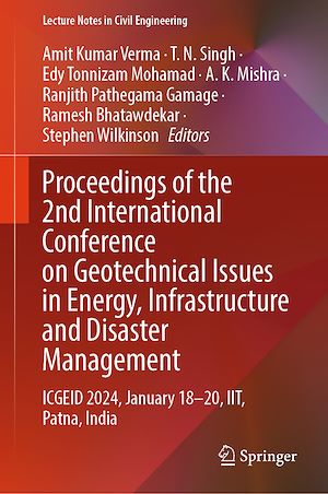 Téléchargez le livre :  Proceedings of the 2nd International Conference on Geotechnical Issues in Energy, Infrastructure and Disaster Management