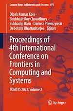 Télécharger le livre :  Proceedings of 4th International Conference on Frontiers in Computing and Systems