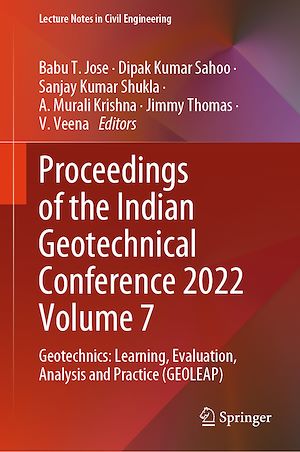 Téléchargez le livre :  Proceedings of the Indian Geotechnical Conference 2022 Volume 7