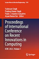 Télécharger le livre :  Proceedings of International Conference on Recent Innovations in Computing